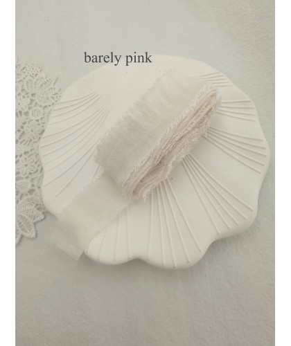 Cotton Silk Ribbon, Barely...