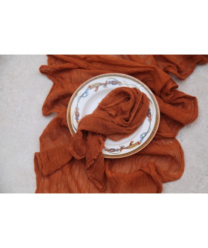 Table Runner, Burnt Orange